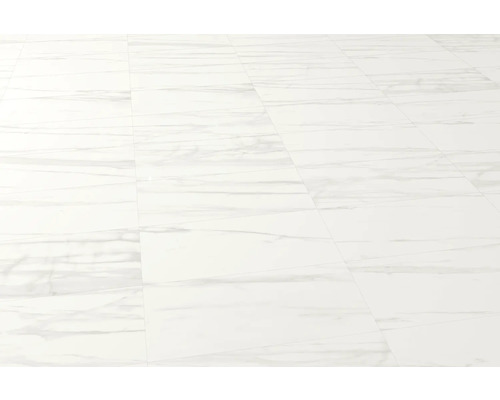 Geïnstalleerde vinyl designvloeren in marmerlook