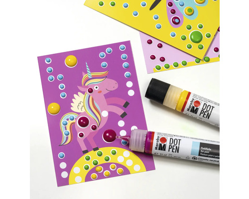 Marabu Dot Pen en schildersjablonen om te stippen