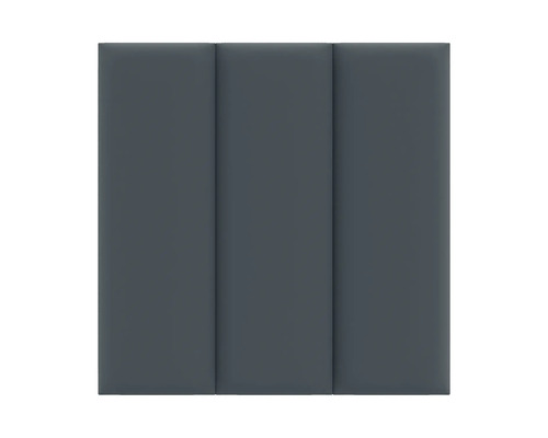 Drie grijze akoestische panelen voor geluidsabsorptie