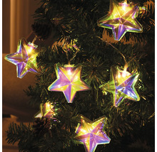 Stervormige lichtslinger op een kerstboom