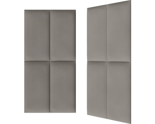 Twee gestoffeerde wandpanelen met vierkant patroon voor wanddecoratie