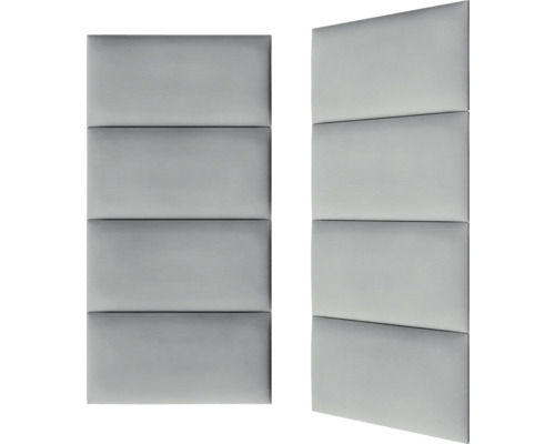 Twee geluidspanelen met elk vier rechthoekige segmenten