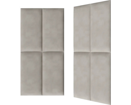 Twee geluidswerende panelen met vierkant ontwerp