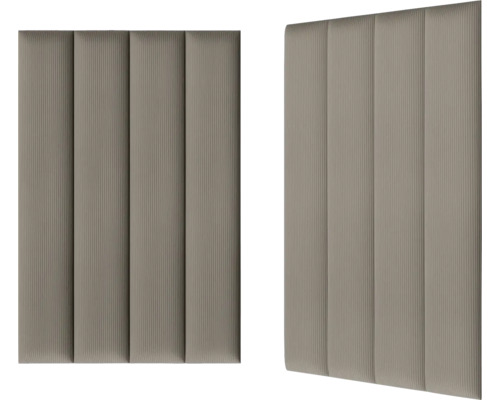 Twee gestoffeerde wandpanelen voor interieurdecoratie