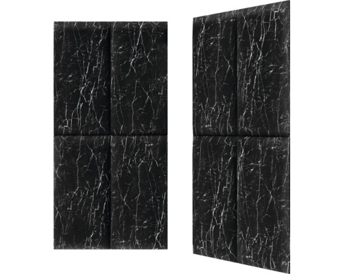 Twee geluidswerende panelen met marmerlook