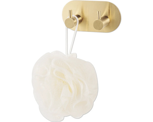 Handdoekhaak met badspons