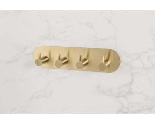 Wandkapstok met vier haken