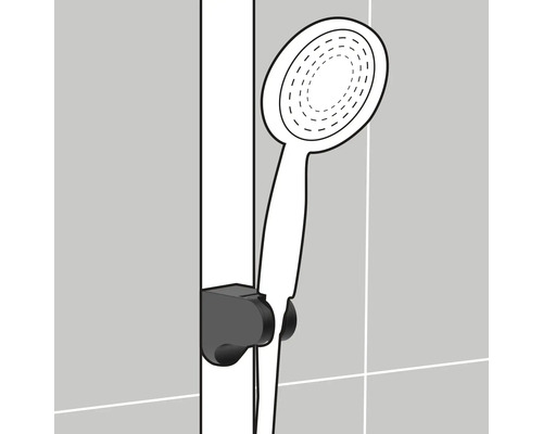 Handdouche met houder voor wandmontage