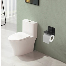 Badkamer scène met toilet en toiletpapierhouder