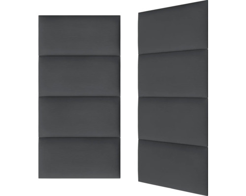 Twee geluidswerende panelen met rechthoekige delen