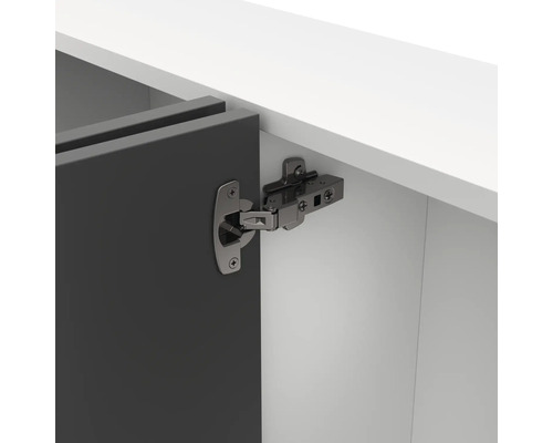 Gedetailleerd beeld van een meubelstuk met scharnier