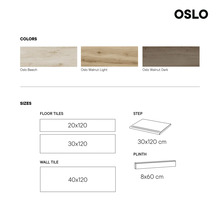 Oslo tegels kleuren en matenoverzicht