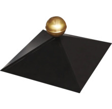 Decoratieve bol op vierkante piramide