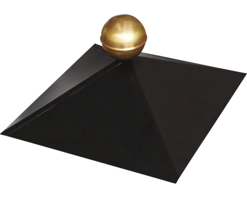 Decoratieve bol op vierkante piramide