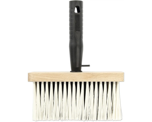 Borstel met houten body en kunststof handgreep
