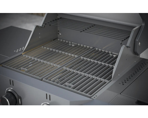 Barbecue met grillrooster en warmhoudrek