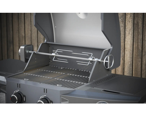 Gasbarbecue met draaispitopzetstuk