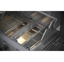 Binnenkant van de grill met grillrooster en afdekking