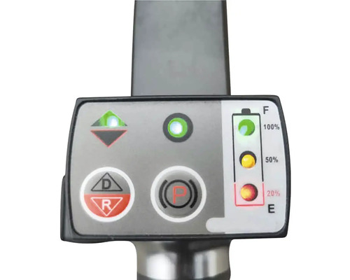 Bedieningspaneel met functie-indicator en batterijstatusindicator