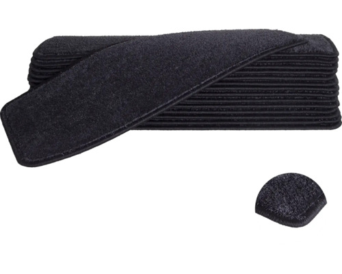 Trapmat Sweet 78 zwart 20x65 cm set van 15 Traptrede set voor trapbeveiliging
