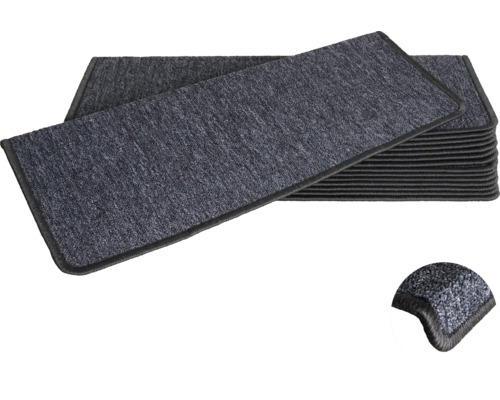 Trapmat Rambo 78 grijs 28x65 cm set van 15 Traptreden set voor geluidsisolatie