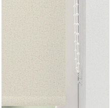Beige stoffen rolgordijnen met kettingbediening