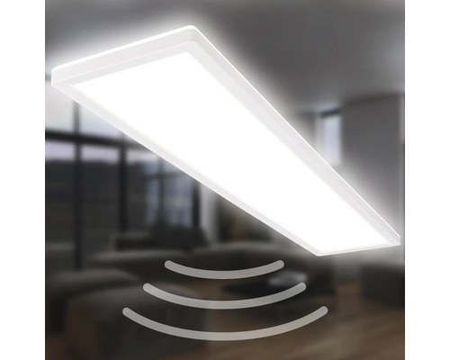 Rechthoekige LED plafondlamp met bewegingsmelder