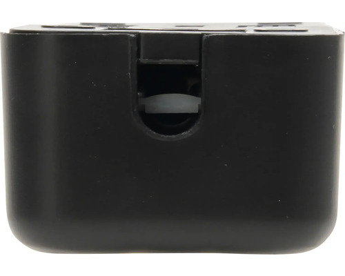 Zwart stopcontactelement voor binnenshuis