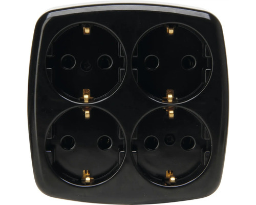 Stekkerdoos met vier stopcontacten