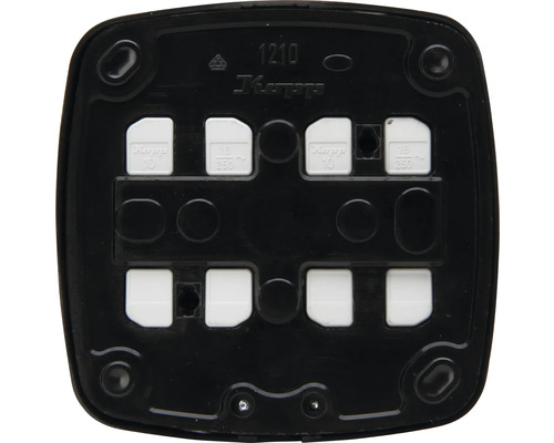 Onderkant van een kap met montagevoorziening