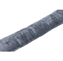 Tochtstopper van stof met kruissteekpatroon