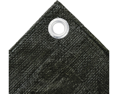Detail van een afdekzeil met oogje
