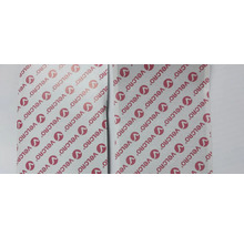 Klittenband strips op rugpapier met Velcro print