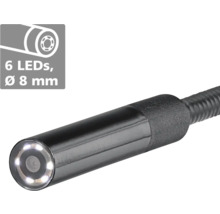 Endoscoopcamera met zes LEDs en een diameter van acht millimeter