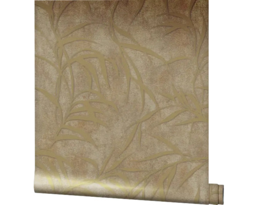 Rol behang met bladerenmotief