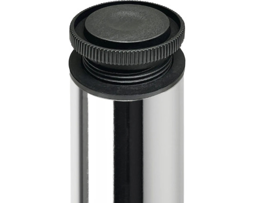 Gedetailleerde opname van een verstelbare meubelpoot van metaal