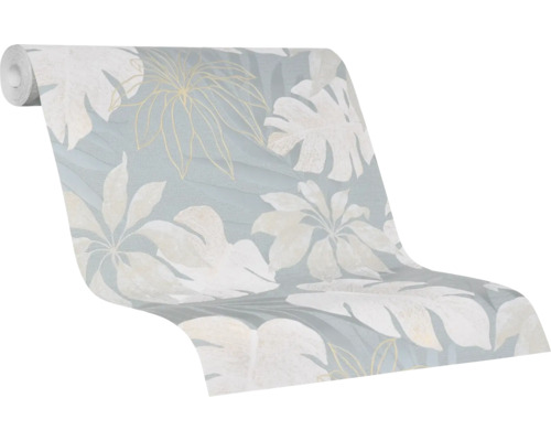 Behangrol met bladerpatroon