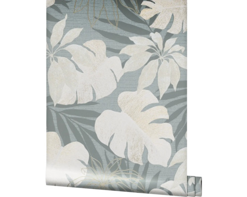 MARBURG Vliesbehang 31601 Avalon bladeren grijs Rol behang met tropisch plantenmotief