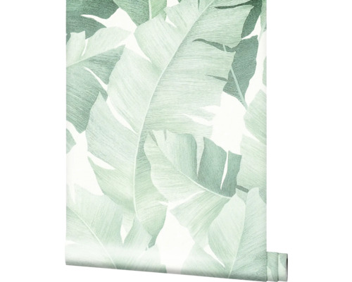 Behangrol met bananenbladmotief