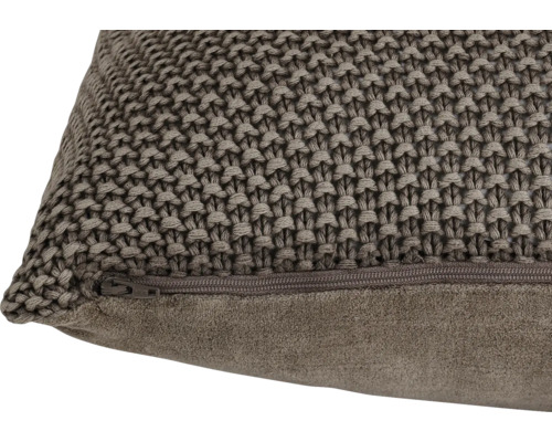Decoratief kussen met gebreid patroon en ritssluiting