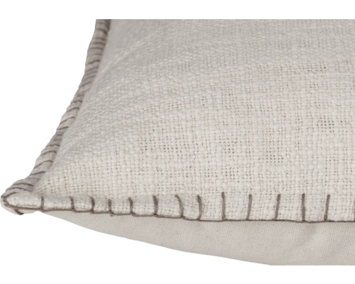 Decoratief kussen met gestructureerd oppervlak en siersteek