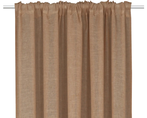 Gordijn met rimpelbandophanging aan een stang