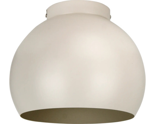 Halfronde plafondlamp van metaal