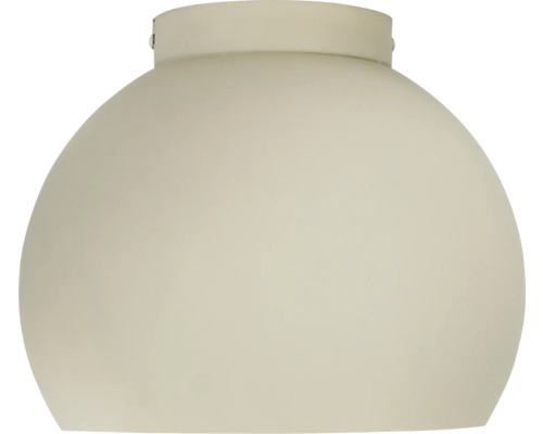 Halfronde plafondlamp van glas