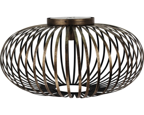 Metalen plafondlamp met ovaal ontwerp