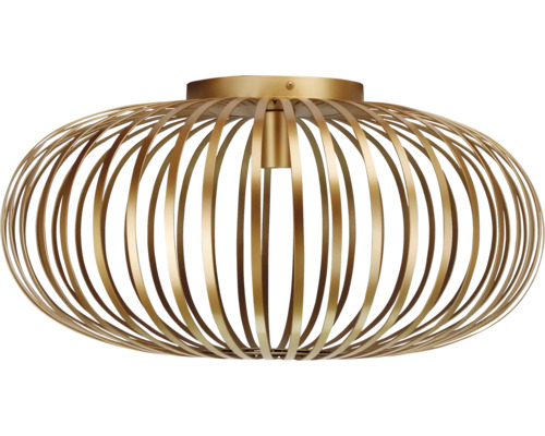 Plafondlamp met metalen ribben