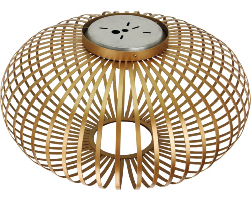 Plafondlamp van metaal met kooiconstructie