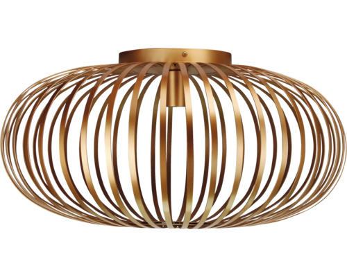 Plafondlamp met metalen stijlen in ovaal design