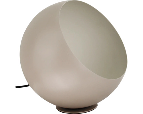 Halfronde tafellamp van metaal