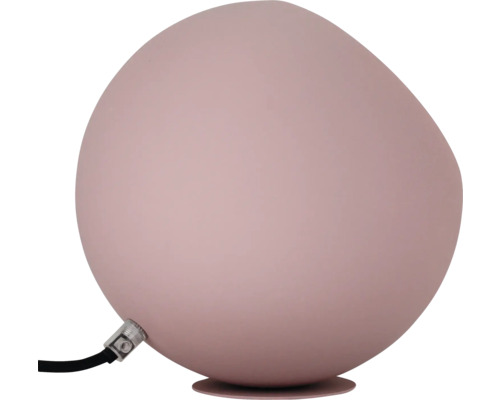 Bolvormige tafellamp van kunststof met kabelaansluiting